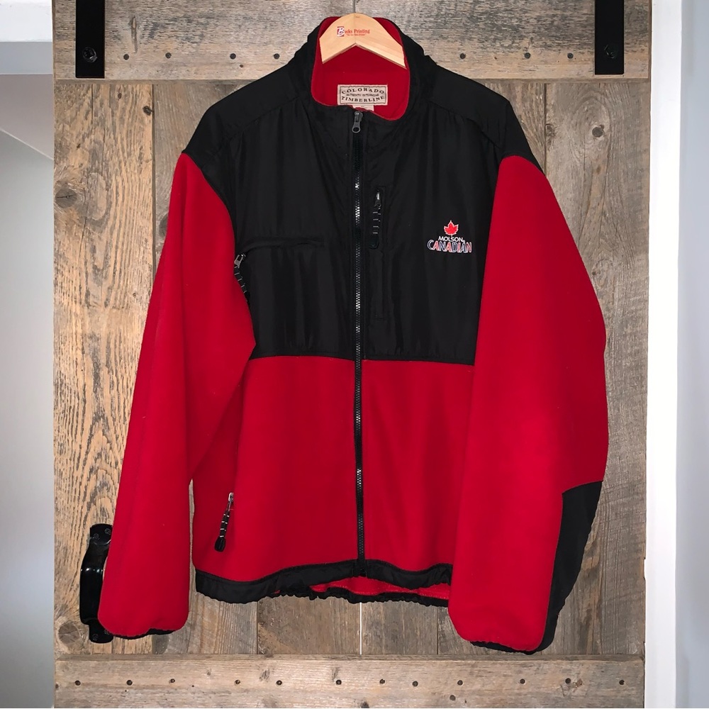 Men’s XL COLORADO TIMBERLINE Thick Red Fleece Coat MOLSON CANADIAN EXCELLENT
